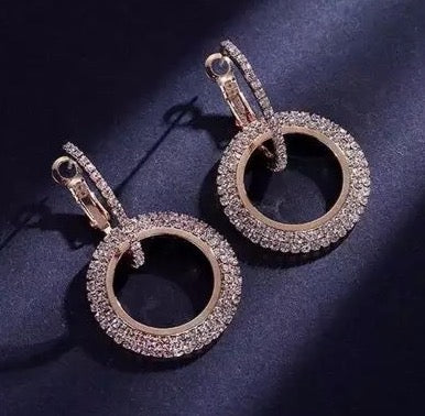 Diamond Hoop Earrings